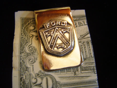 Money Clip: Sterling Ford Shield (1950's)