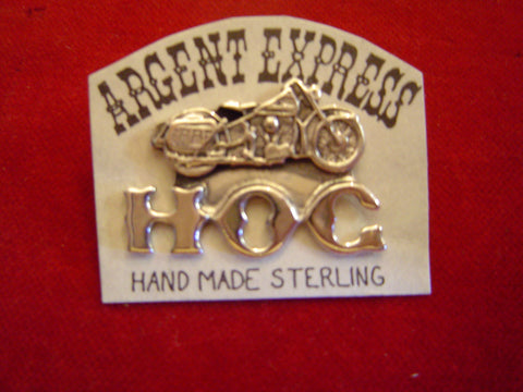 Sterling HOG and Motorcycle Pin