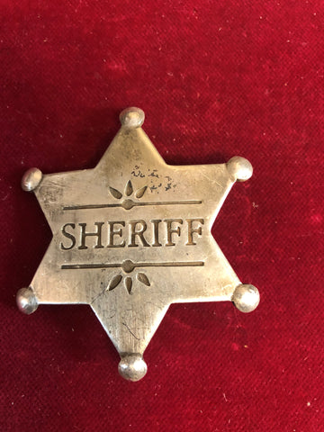 Badge: Sterling plated Sheriff (High Noon)
