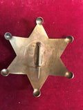 Badge: Solid brass U. S. Marshal Texas