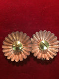 Conchos: Pair of Brass Fluted at 1 5/8" each.