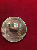 Scarf Slide: Brass 2" with Wyatt Earp bronze token & Sterling 6 Guns & Badge