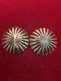 Conchos: Pair of Brass Fluted at 1 5/8" each.