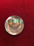 Scarf Slide: Brass with Bronze token "Sitting Bull" , 1 3/4"