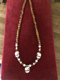 Necklace: Bone and bead with Elephants