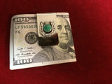 Money Clip: Sterling Horseshoe with Turquoise Stone