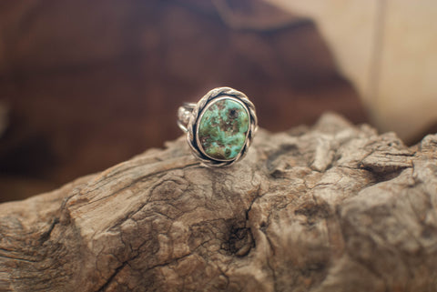 Carico Lake Turquoise and Sterling Ring