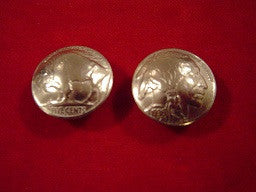 Conchos: Buffalo Nickle, High Grade real coins