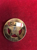 Scarf Slide: Brass former Badge Texas Rangers, Co. A