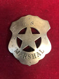 Badge: Sterling plated U. S. Marshal (Gunsmoke TV Matt Dillon)
