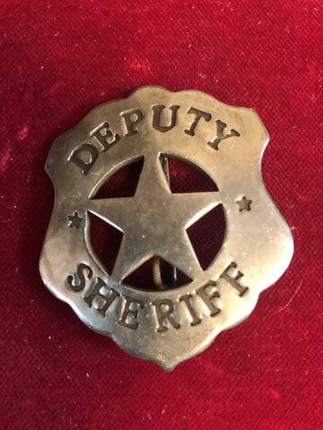 Badge: Sterling plated Deputy Sheriff