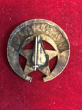 Badge: Sterling plated Marshal I.T. United States crescent star