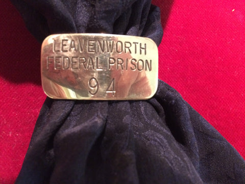 Scarf Slide: Brass, Leavenworth Federal Prison