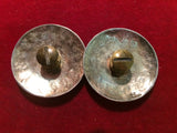 Conchos: Pair of Sterling with Brass Eagle & stippled background