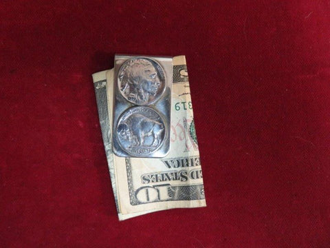 Money Clip: Vintage Real Coin Double Nickle, 5 cent.