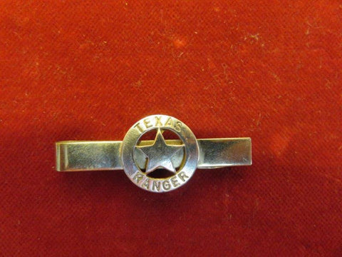 Tie Clip/Bar: Sterling Texas Ranger Badge